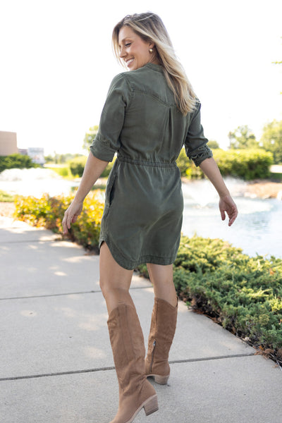 Bella Dahl Utility Shirt Dress