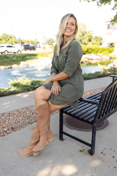 Bella Dahl Utility Shirt Dress