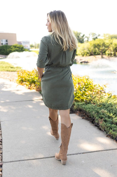 Bella Dahl Utility Shirt Dress