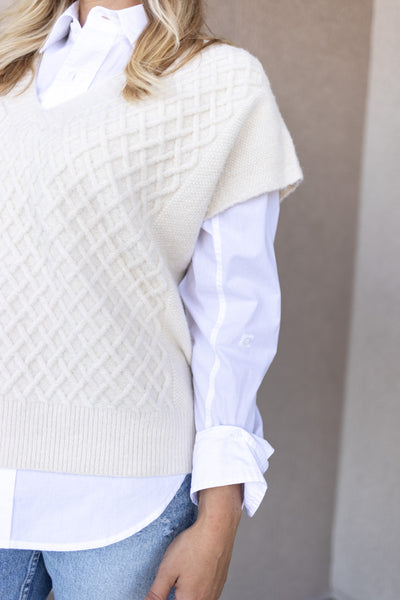 Harper Basketweave Sweater Vest