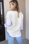 Harper Basketweave Sweater Vest