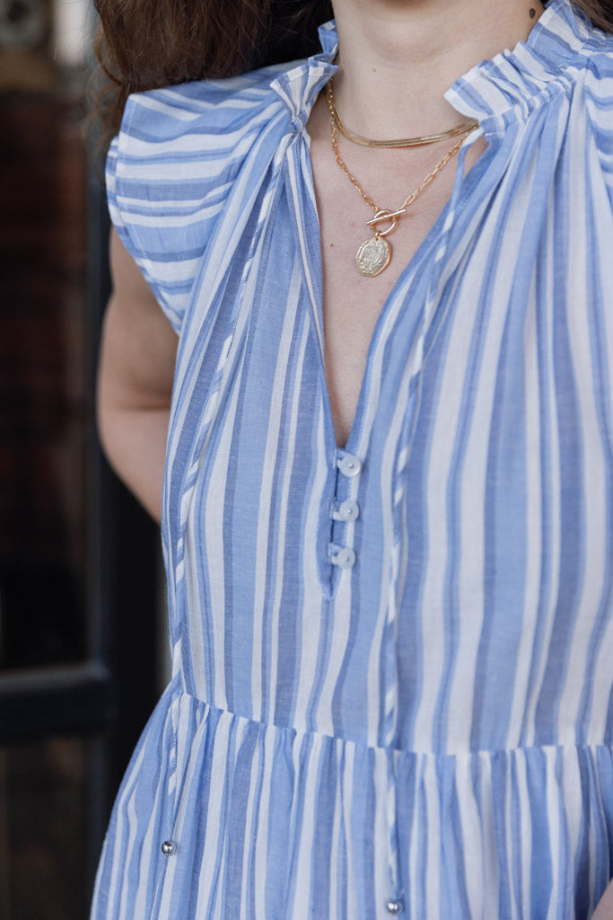 veronica beard zee linen dress Veronica Beard - Zee Marine Linen Mini Dress