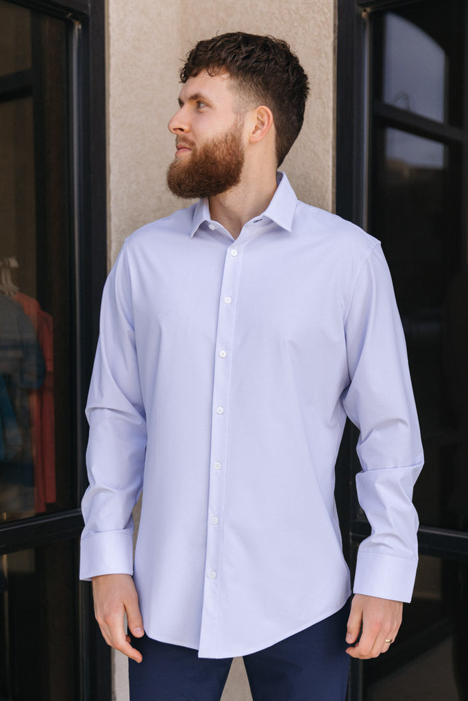 Leeward Lilac Straton Check Dress Shirt Large / Lilac Straton Check Leeward Lilac Straton Check Dress Shirt Large / Lilac Straton Check