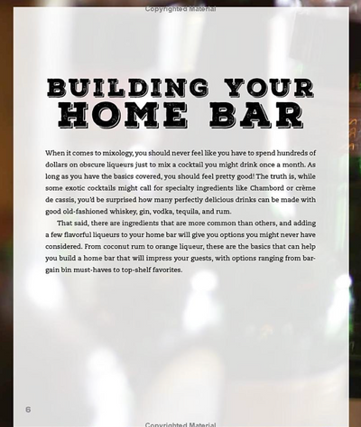The Home Bartender