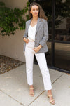 Veronica Beard Berkshire Houndstooth Dickey Jacket