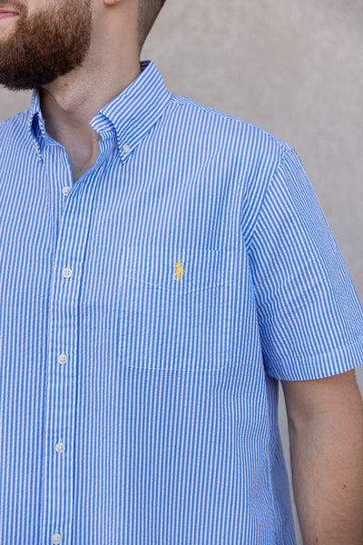 Classic Fit Striped Seersucker Shirt by Polo Ralph Lauren Online, THE  ICONIC