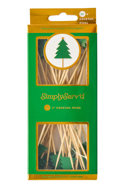 Christmas Tree Charcuterie & Drink Picks