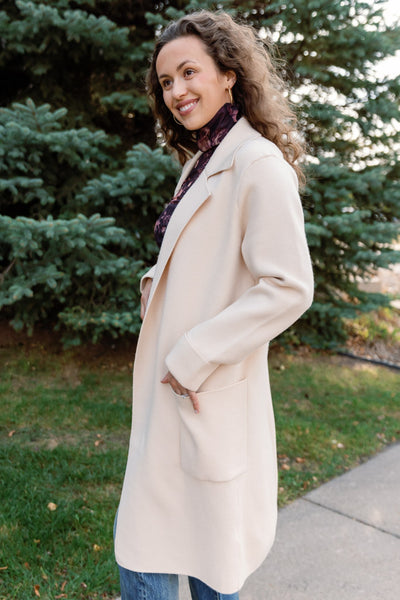 Celeste Cardi-Coat, Cream