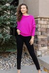 PRE-ORDER Kai Asymmetric Sweater, Fuchsia