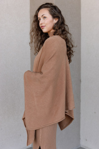 Serenity Sweater Wrap, Camel