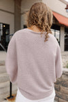 Kira Ribbed Dolman Sweater, Taupe