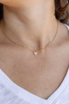 Pave Heart Necklace