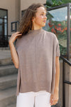 Pre-Order Bisset Loose Fit Mock Neck Sweater