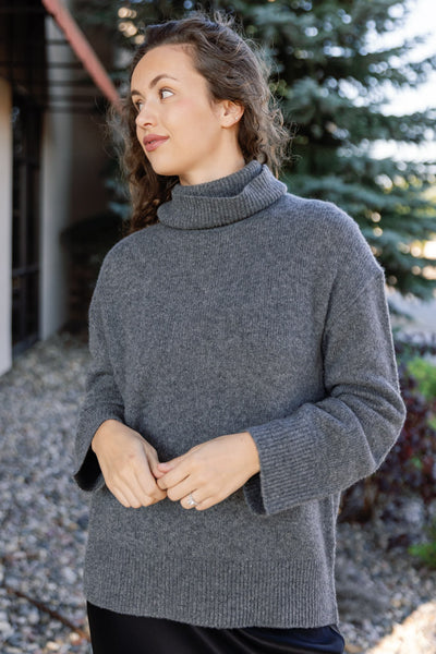 Rails Nadine Cashmere Sweater, Thunder