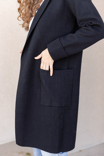 Celeste Cardi-Coat, Black