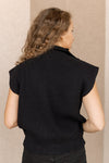 Erin 1/4 Zip Sweater Vest, Black
