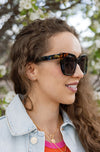 Lizzy Sunglasses, Multi Tortoise