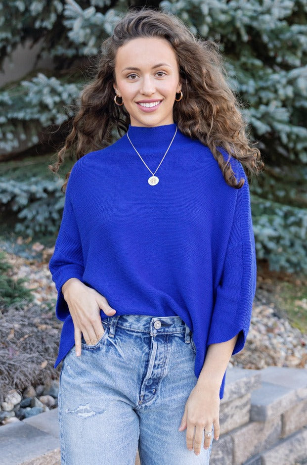Blakely Sweater, Royal Blue