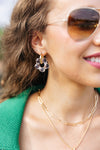 Resin Daisy Hoops