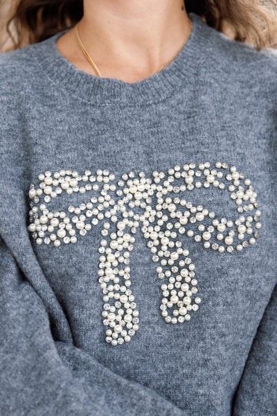 Camilla Embellished Bow Sweater