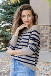 Sloane Striped Cashmere Sweater