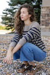 Sloane Striped Cashmere Sweater