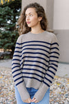 Sloane Striped Cashmere Sweater