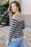 Sloane Striped Cashmere Sweater