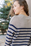 Sloane Striped Cashmere Sweater