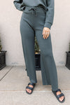 Spanx Air Essentials Wide Leg Pant, Dark Palm