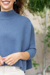 Abby Mock Neck Boxy Sweater