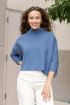 Abby Mock Neck Boxy Sweater