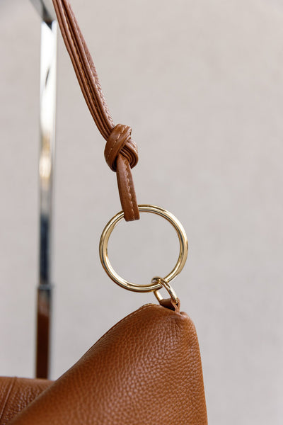 Drew Leather Bag, Camel