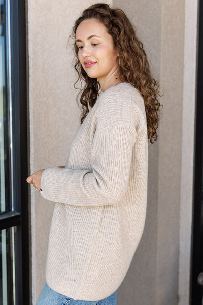 Pacific Cashmere Cardigan, Oatmeal