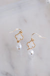 .Clover Pearl Drop Earrings