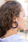 Resin Hoop Earrings