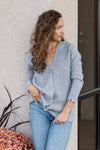 Pacific Cashmere Cardigan, Heather Grey