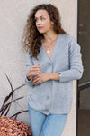 Pacific Cashmere Cardigan, Heather Grey