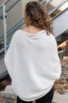 Kai Asymmetric Sweater, Ivory