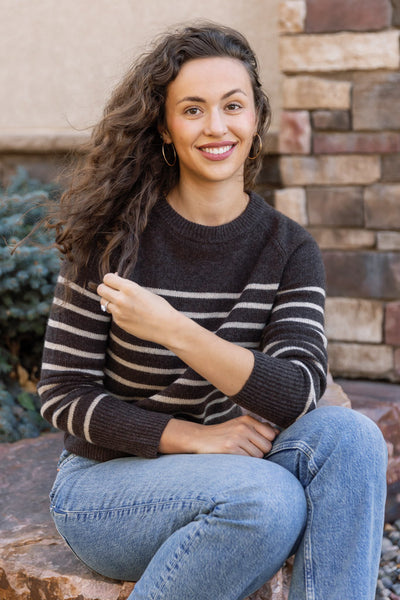 Blakely Striped Cashmere Sweater