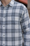 Rails Wyatt Shirt, Anthrocite Sky
