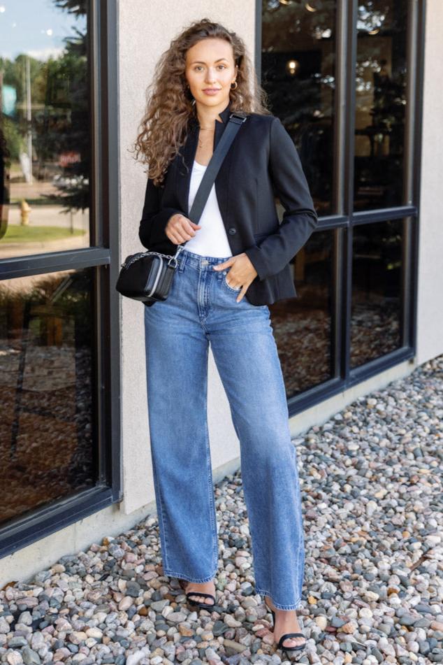 Rag Bone Lucy Blazer, Black RUST - Main Image