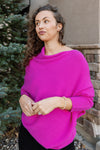 PRE-ORDER Kai Asymmetric Sweater, Fuchsia