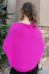 PRE-ORDER Kai Asymmetric Sweater, Fuchsia