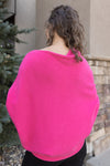 Kai Asymmetric Sweater, Fuchsia