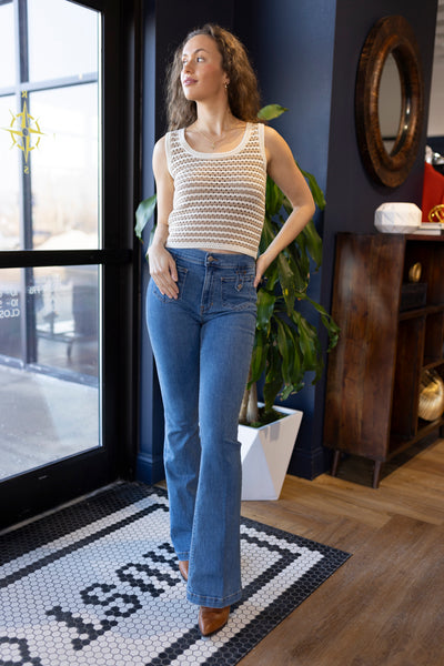 Veronica Beard Beverly Jeans w/ Patch Pockets