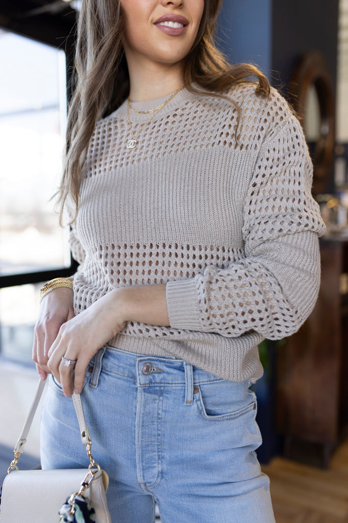 Nicola Crochet Sweater