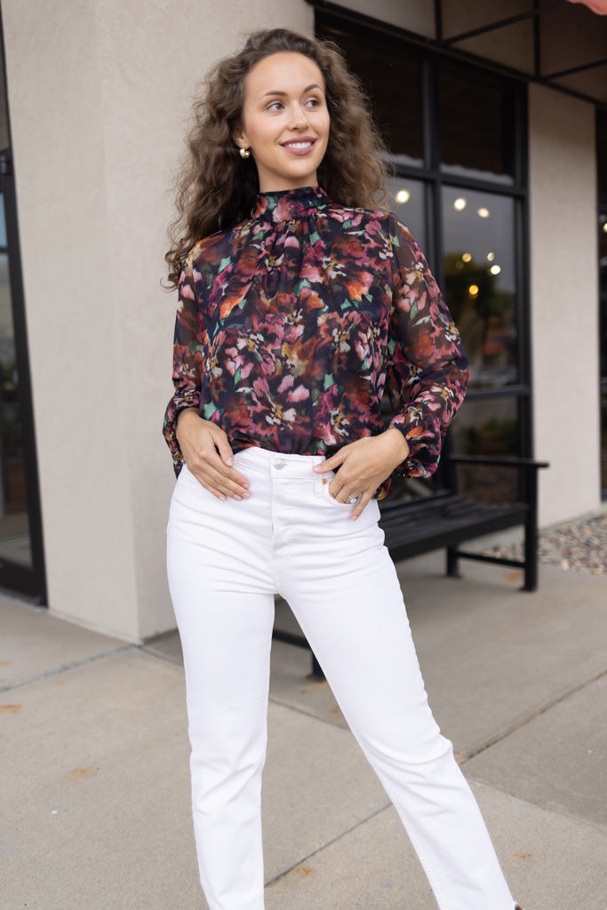 MISA Lulu Top Libra Fleur Multi / XS MISA Lulu Top Libra Fleur Multi / XS