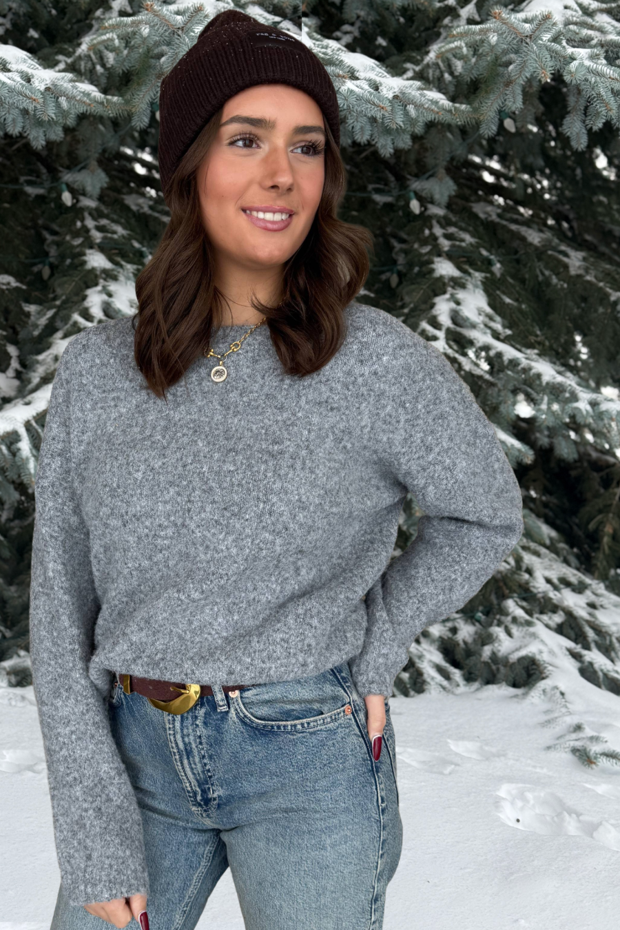 Gabriel Cozy Crew Neck Sweater