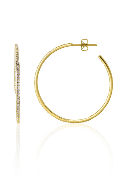 Lexi CZ Encrusted Hoops